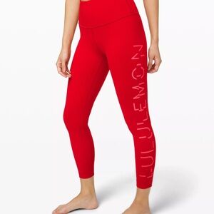 lululemon athletica Red Women's Leggings